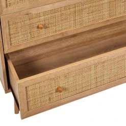 Home Déco Factory Commode En Bois Et Cannage 3 Tiroirs H79cm - Baia -SEMA design Boutique 626810 FRN06 WEB