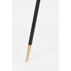 White Label Living Table à Manger Ronde En Noyer Plaqué Et Métal Doré D91cm - Denise -SEMA design Boutique 627268 FRN06 WEB