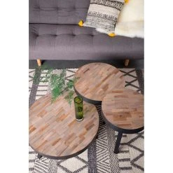 White Label Living Table D'appoint Ronde En Teck - Suri -SEMA design Boutique 627277 FRN06 WEB
