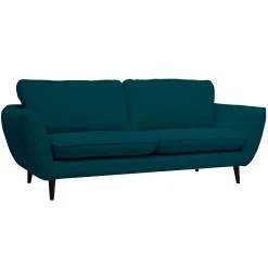 Inside Canapé Fixe 2 Places AXEL - Effet Velours - Seven Emerald