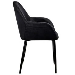 Home Déco Factory Chaise Avec Accoudoir En Velours Cotelé Noir - Julia 10 Home Déco Factory Chaise Avec Accoudoir En Velours Cotelé Noir - Julia -SEMA design Boutique 629680 FRN03 WEB