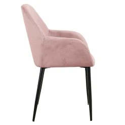 Home Déco Factory Chaise Avec Accoudoir En Velours Cotelé Rose - Julia -SEMA design Boutique 629681 FRN03 WEB