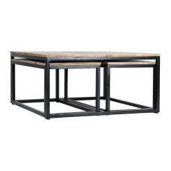 PG Trading Table Basse Gigogne (lot De 3) En Manguier Et Fer Noir -Noe -SEMA design Boutique 630495 DET01 WEB