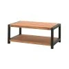 Casita Table Basse Double Plateau En Chêne Massif L110cm - Catane