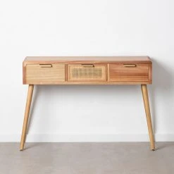 Ixia Console 3 Tiroirs En Rotin Et Paulowina - Liva -SEMA design Boutique 632734 FRN03 WEB