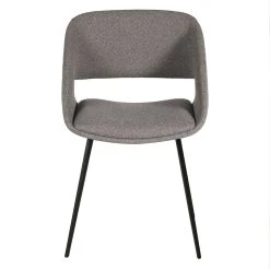 Zago Chaise Salle à Manger Tissu Gris - Alma