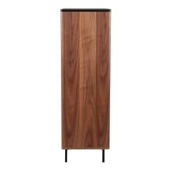Zago Buffet Haut En Noyer Et Métal Noir H140cm - Nuna -SEMA design Boutique 633450 FRN03 WEB