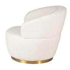 Zago Fauteuil Tissu Effet Mohair écru - Vesna -SEMA design Boutique 633458 FRN03 WEB