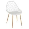 Home Déco Factory Chaise De Jardin En Plastique Blanc - Malaga -SEMA design Boutique 633467 FRN01 WEB