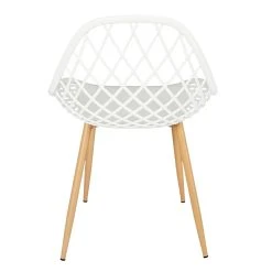 Home Déco Factory Chaise De Jardin En Plastique Blanc - Malaga -SEMA design Boutique 633467 FRN03 WEB