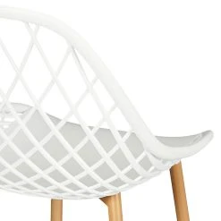 Home Déco Factory Chaise De Jardin En Plastique Blanc - Malaga -SEMA design Boutique 633467 FRN04 WEB