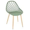 Home Déco Factory Chaise De Jardin En Plastique Vert - Malaga -SEMA design Boutique 633471 FRN01 WEB