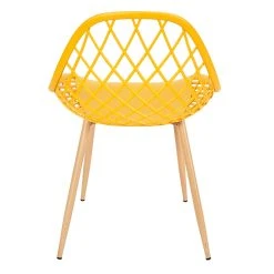 Home Déco Factory Chaise De Jardin En Plastique Jaune - Malaga -SEMA design Boutique 633480 FRN03 WEB
