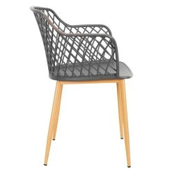 Home Déco Factory Fauteuil De Jardin Gris En Plastique Malaga -SEMA design Boutique 633490 FRN03 WEB