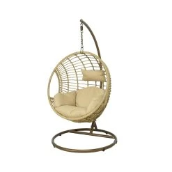 Kaemingk Fauteuil De Jardin Oeuf Suspendu En Resine Tressée Beige - London