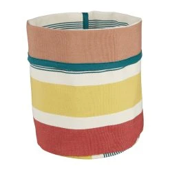 Artiga Corbeille/cache Pot Arc En Ciel D14xh15cm En Coton