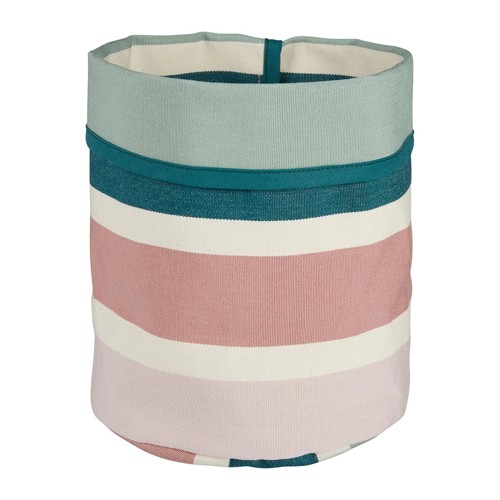 Artiga Corbeille/cache Pot Bleu Et Rose D14xh15cm En Coton 3 Artiga Corbeille/cache Pot Bleu Et Rose D14xh15cm En Coton