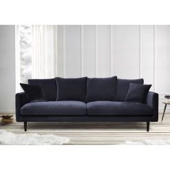 Inside Canapé Fixe 3 Places Marius - Effet Velours - Seven Ocre -SEMA design Boutique 635609 FRN05 WEB