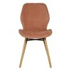 Zago Chaise Salle à Manger En Tissu Soft Touch Marron Nèfle - Keri