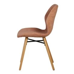 Zago Chaise Salle à Manger En Tissu Soft Touch Marron Nèfle - Keri -SEMA design Boutique 638830 FRN03 WEB