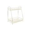 Pt' Etagère En Fer Doré 2 Niveaux H34.5cm - Tidy