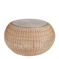 Mica Décorations Table Basse En Rotin D82cm - Bolsena