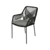 Kaemingk Chaise De Jardin Empilable En Résine Tressée Noir - Seville -SEMA design Boutique 642671 FRN01 WEB