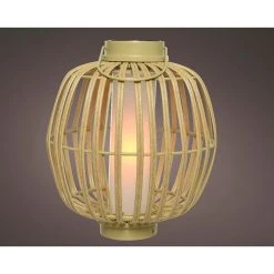 Kaemingk Lanterne Solaire En Resine Tressee D24xh30cm