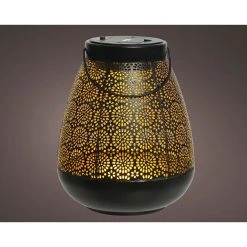 Kaemingk Lanterne Led En Fer Noir H30.5cm