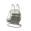 Kaemingk Fauteuil De Jardin Oeuf Suspendu 2 Places En Resine Tressée Gris - Riga -SEMA design Boutique 642800 FRN01 WEB