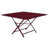 Fermob Table De Jardin Pliante Carrée En Acier Cerise 128x128cm - Cargo