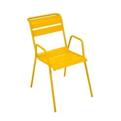 Fermob Chaise Bridge D'extérieur En Acier Miel - Monceau