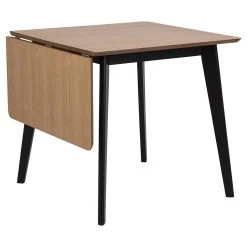 AC Design Table à Manger Avec Rallonge En Plaqué Chêne 120x80cm - Roxy