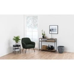 AC Design Console 3 étagères En Chêne Et Métal - Senzo -SEMA design Boutique 643117 FRN06 WEB