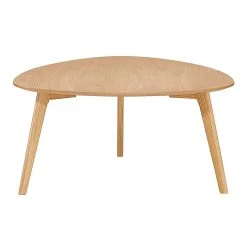 Zago Table Basse Effet Chêne Naturel 80x80cm - Becka