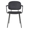 Zago Fauteuil En Tissu Effet Daim Noir - Aston -SEMA design Boutique 646232 FRN01 WEB