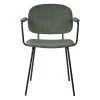 Zago Fauteuil Tissu Effet Daim Vert Sapin - Aston
