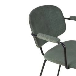 Zago Fauteuil Tissu Effet Daim Vert Sapin - Aston -SEMA design Boutique 646235 FRN06 WEB