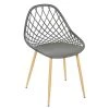 Home Déco Factory Chaise De Jardin En Plastique Grise - Malaga -SEMA design Boutique 647426 FRN01 WEB