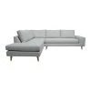 Inside Canapé D'angle Gauche 5 Places André - Tissu Bouclette - Alpine Grey