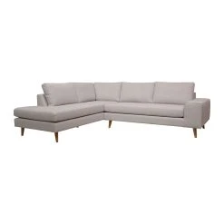 Inside Canapé D'angle Gauche 5 Places André - Tissu Bouclette - Alpine Grey -SEMA design Boutique 647489 FRN02 WEB