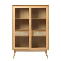 Unique Meuble Haut En Placage Chêne Naturel H160cm - Barrali