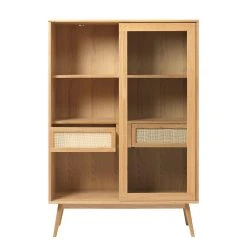 Unique Meuble Haut En Placage Chêne Naturel H160cm - Barrali -SEMA design Boutique 648086 FRN04 WEB