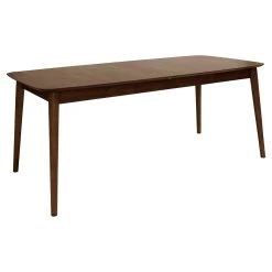 AC Design Table à Manger Extensible En Bois D'hévéa Marron 180-219cmx90cm - Montreux