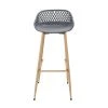 Home Déco Factory Tabouret De Bar Gris H88cm - Malaga -SEMA design Boutique 649028 FRN01 WEB