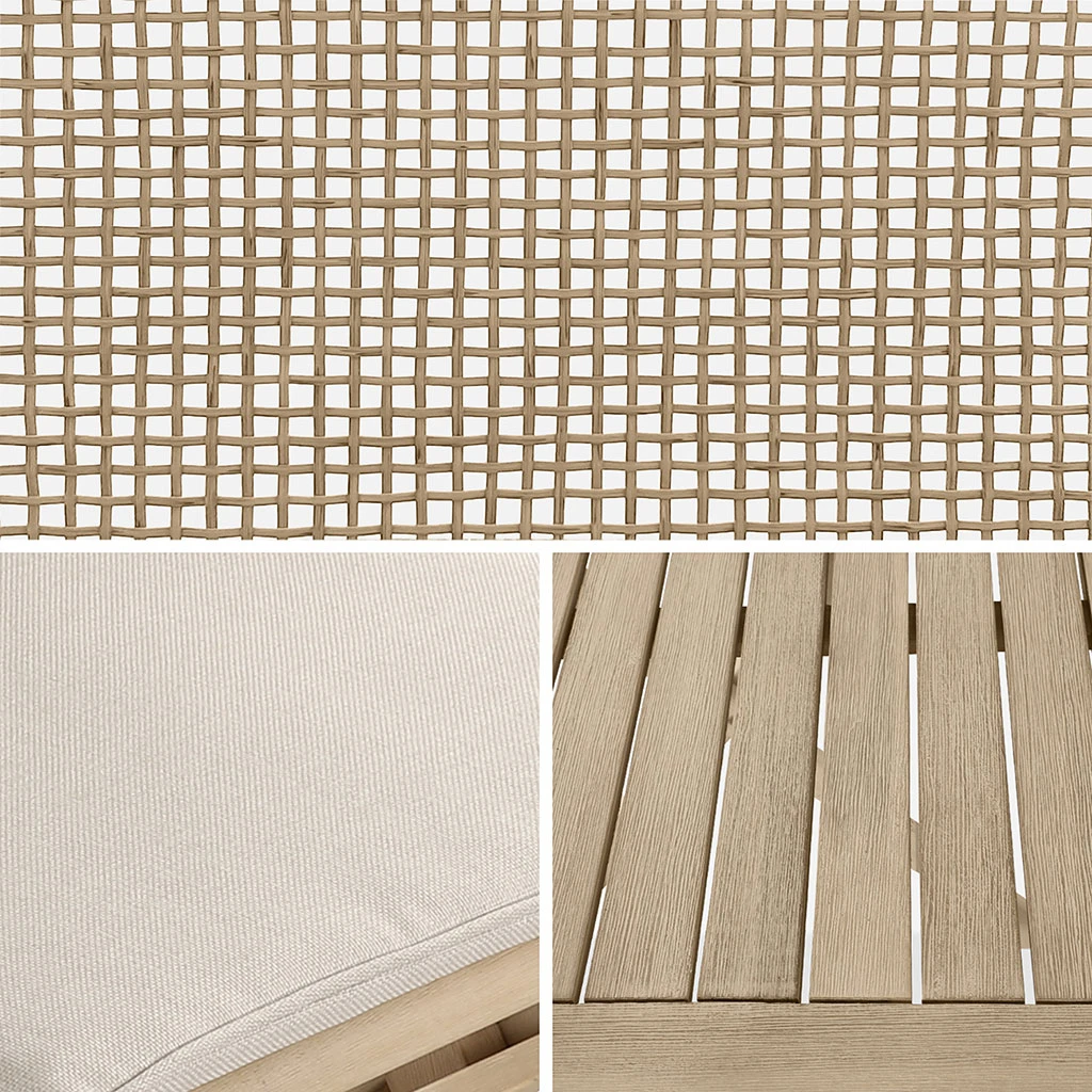 Alice's Garden Ensemble Table + 2 Chaises De Jardin Avec Coussins Beige En Acacia Et Cannage - Bohemia 9 Alice's Garden Ensemble Table + 2 Chaises De Jardin Avec Coussins Beige En Acacia Et Cannage - Bohemia – Image 7