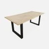 Alice's Garden Table De Jardin En Acacia Brossé Et Acier Noir L180cm - Salta -SEMA design Boutique 649041 FRN01 WEB