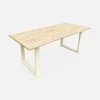 Alice's Garden Table De Jardin En Acacia Brossé Et Acier Beige L180cm - Salta -SEMA design Boutique 649042 FRN01 WEB