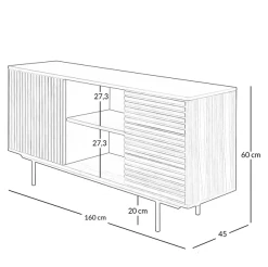 Zago Buffet En Noyer Et Métal Noir L160cm - Nuna 13 Zago Buffet En Noyer Et Métal Noir L160cm - Nuna -SEMA design Boutique 723b0 screenshot 1