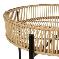 SEMA DESIGN Table Basse (lot De 2) En Bambou Naturel Et Métal -SEMA design Boutique 72643 DET02 WEB